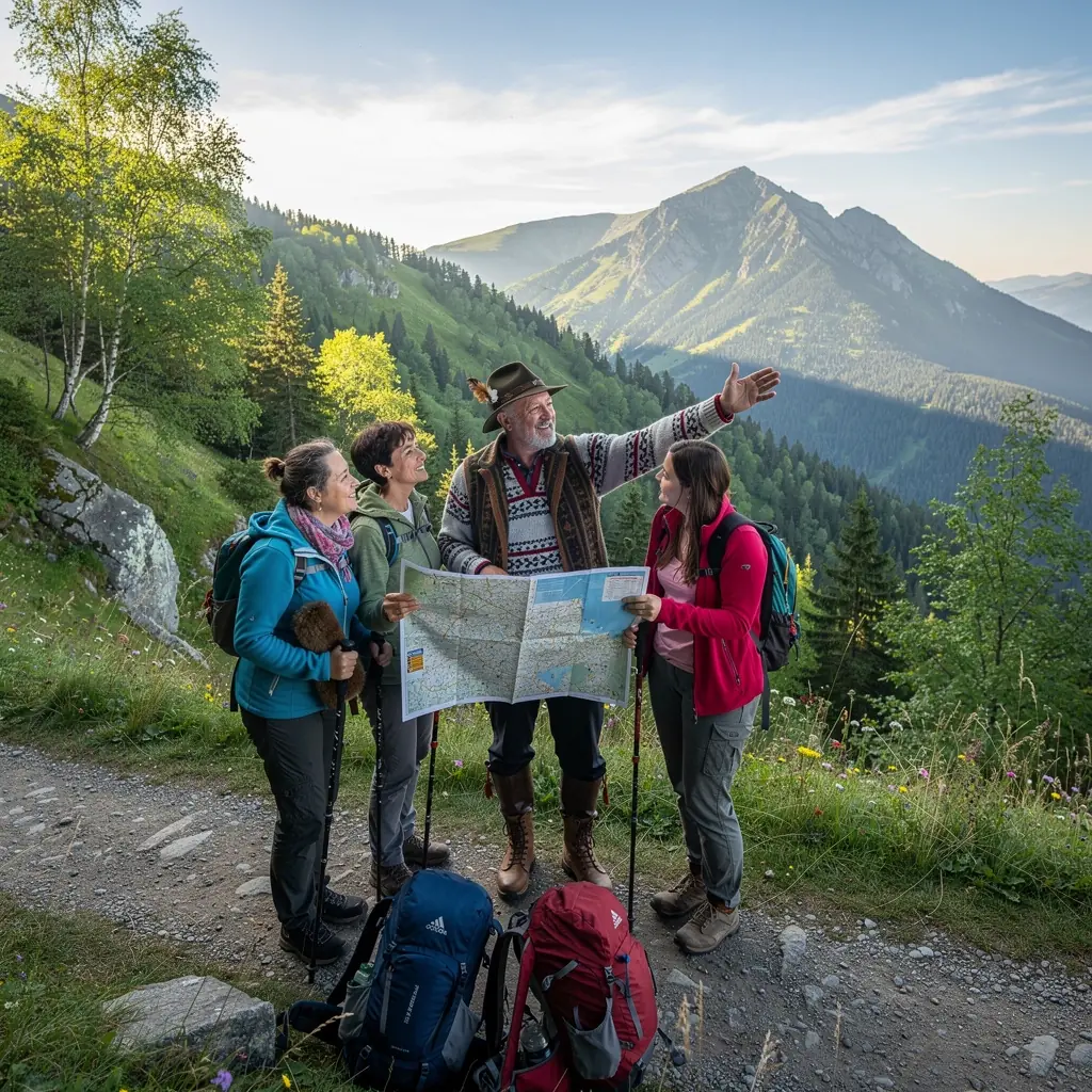 Krásný výhled na krajinu z okna automobilu během jízdy.